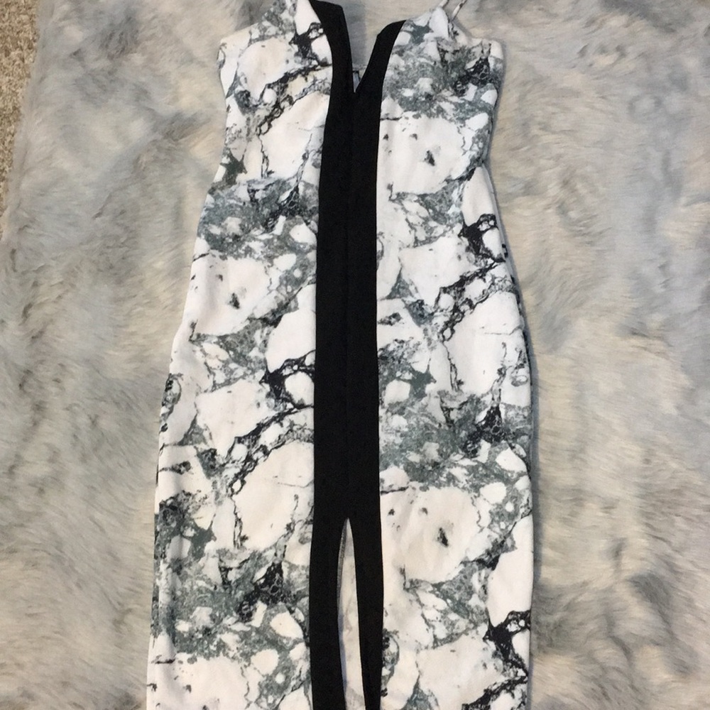 Black and White Marble Dress